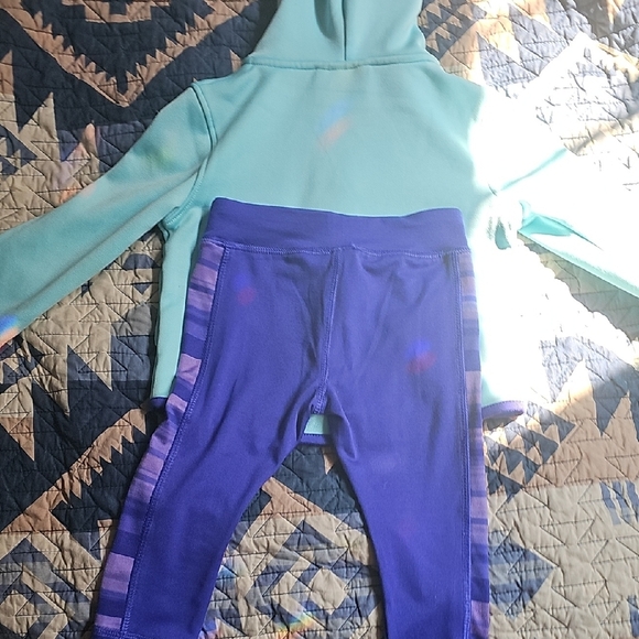 Under Armour Aqua and Violet Kids' Activewear Set - Picture 4 of 4